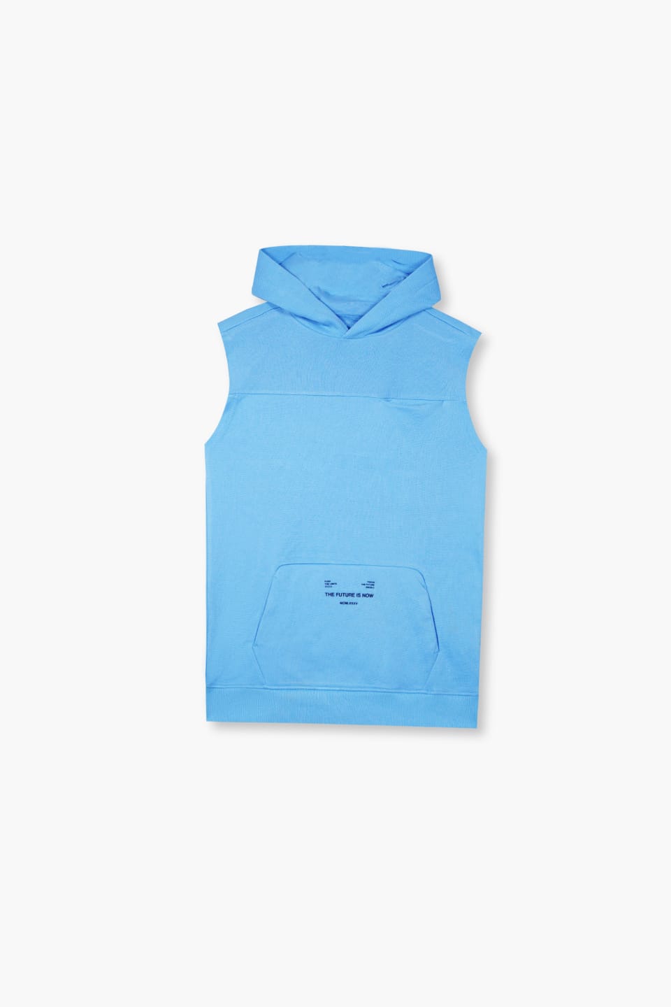 Boys "The Futre Is Now" Printed Sleeveless Hoodie