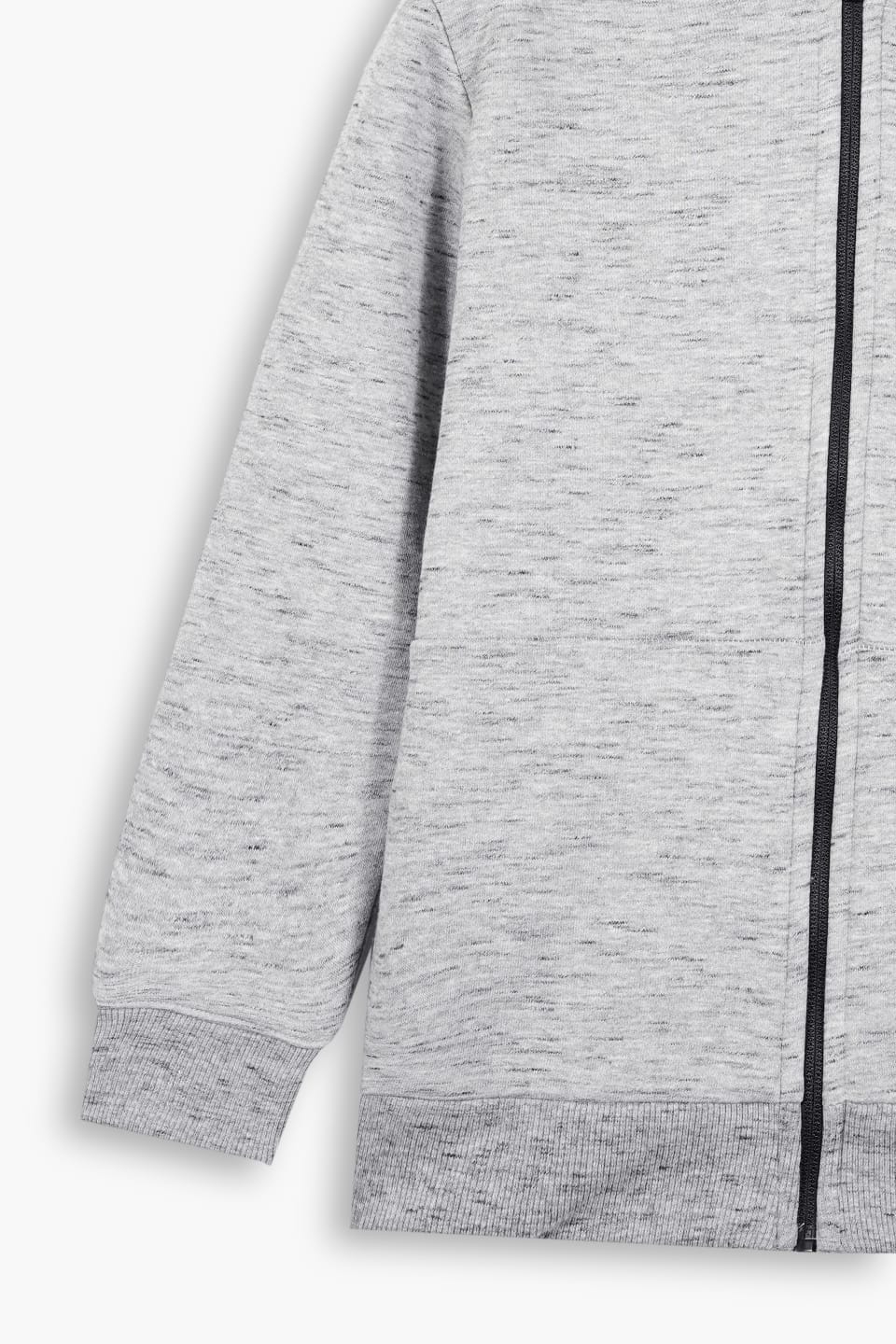 Premium Quality Grey Texture Sherpa Jacket For Kids