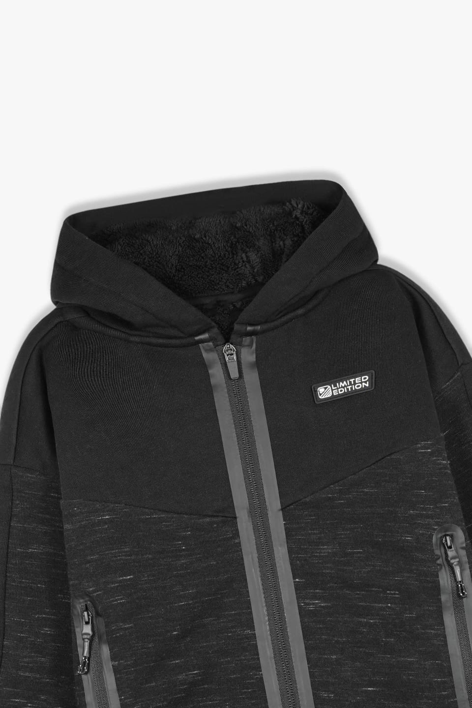 Premium Quality "Limited Edition" Patch  Cut & Sew Sherpa Jacket For Kids