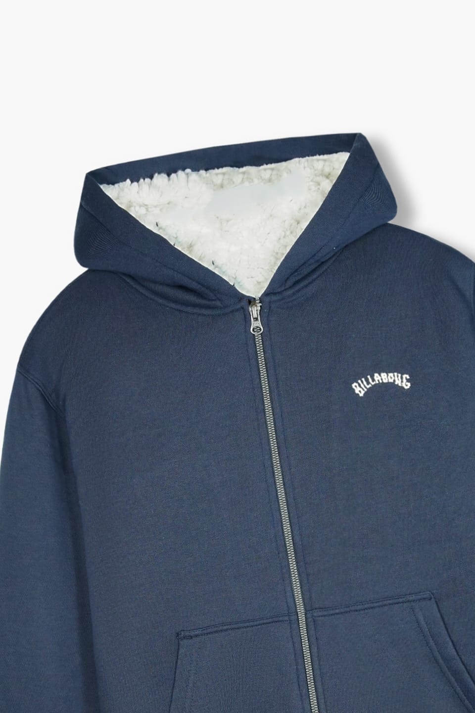 Premium Quality "Bilabong"embroidered Navy Sherpa Jacket For Kids