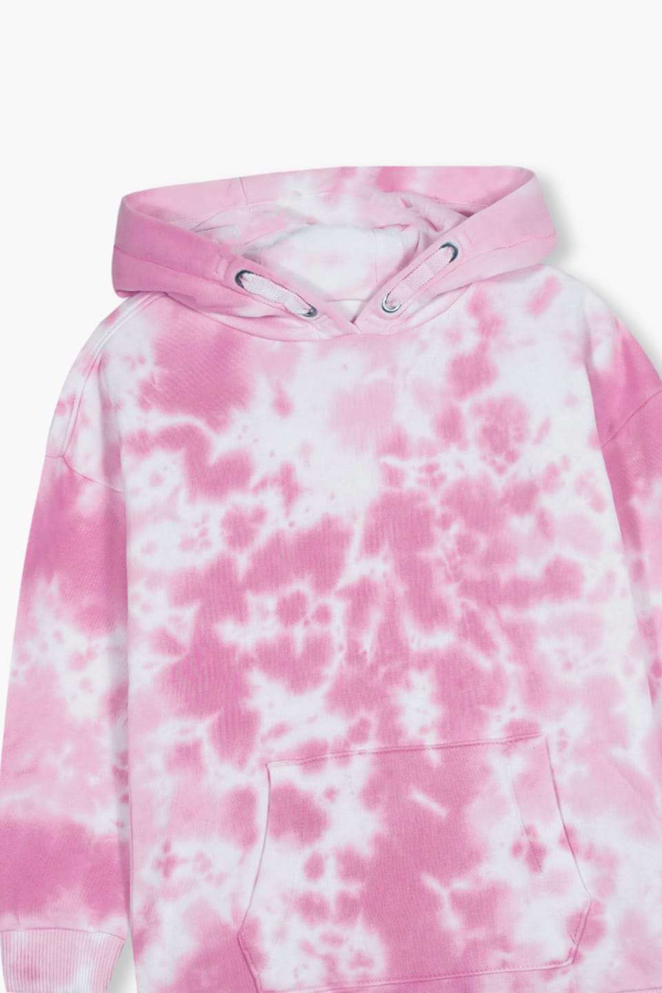 Premium Quality Tie & Die Pink Zipper Hoodie For Kids
