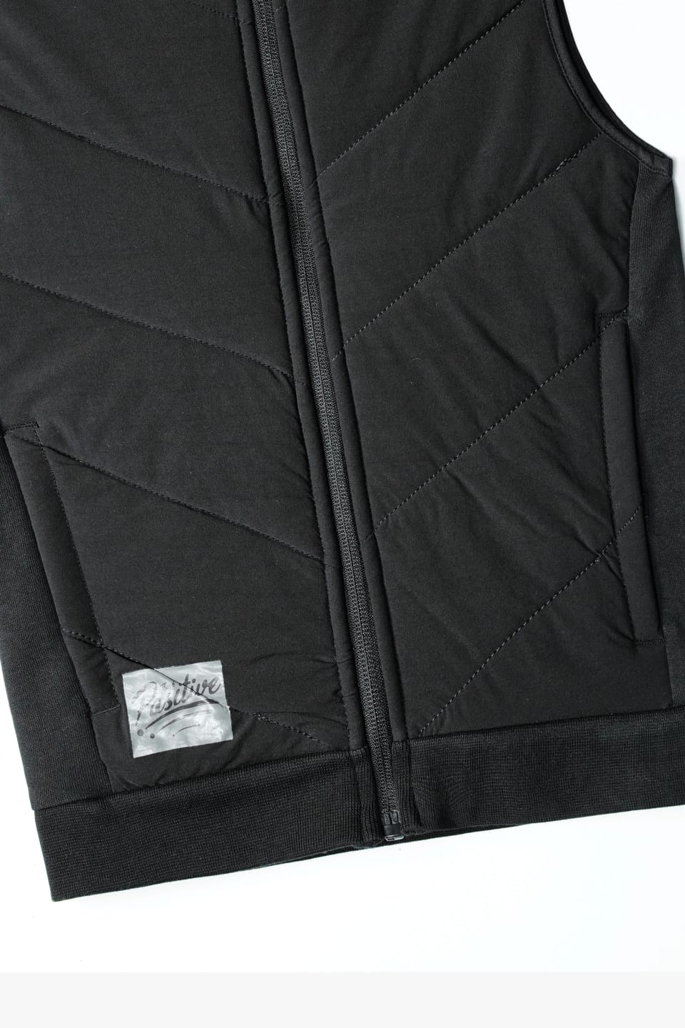 Premium Quality Printed zipper Sleeveless Black Jacket For kids