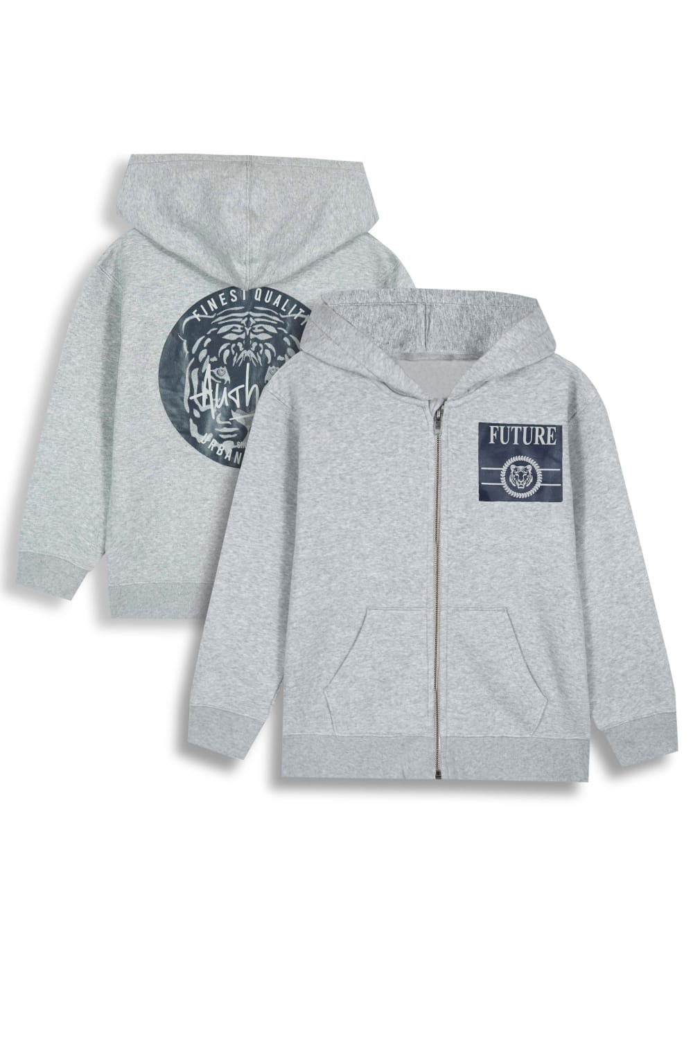 Boys Premium Quality "Future" Printed Zipper Hoodie