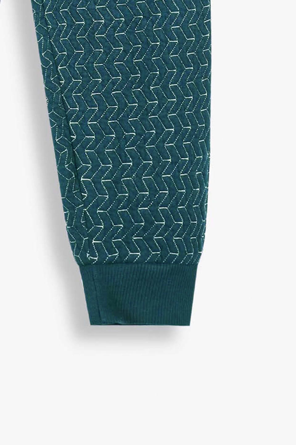 Premium Quality Quilted Jacquard  Light Teal Tracksuit For Kids