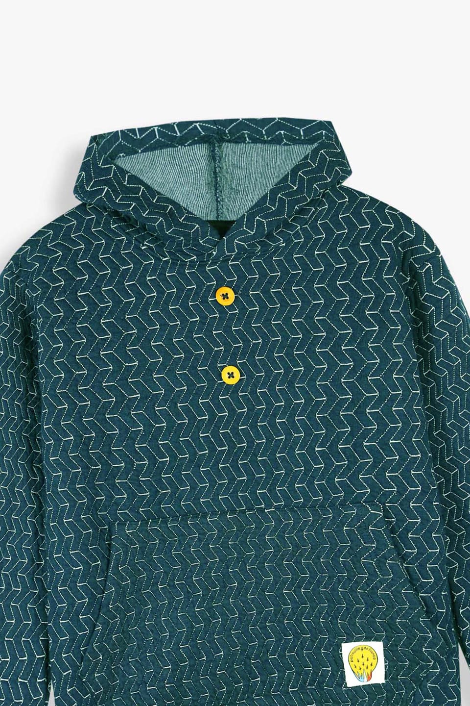 Premium Quality Quilted Jacquard  Light Teal Tracksuit For Kids