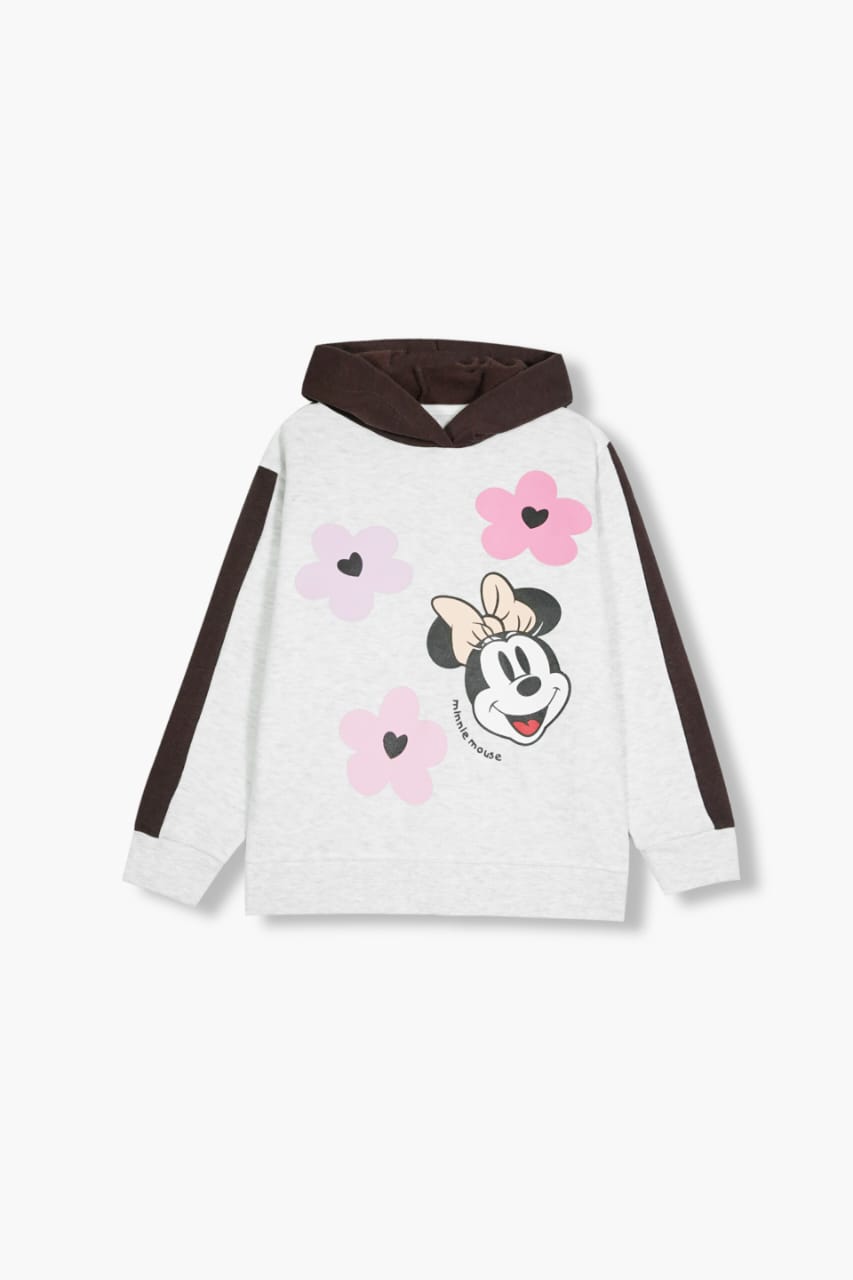 Premium Quality "Minnie Mouse" Printed Fleece Suit With Polka Dot Trouser For Girls