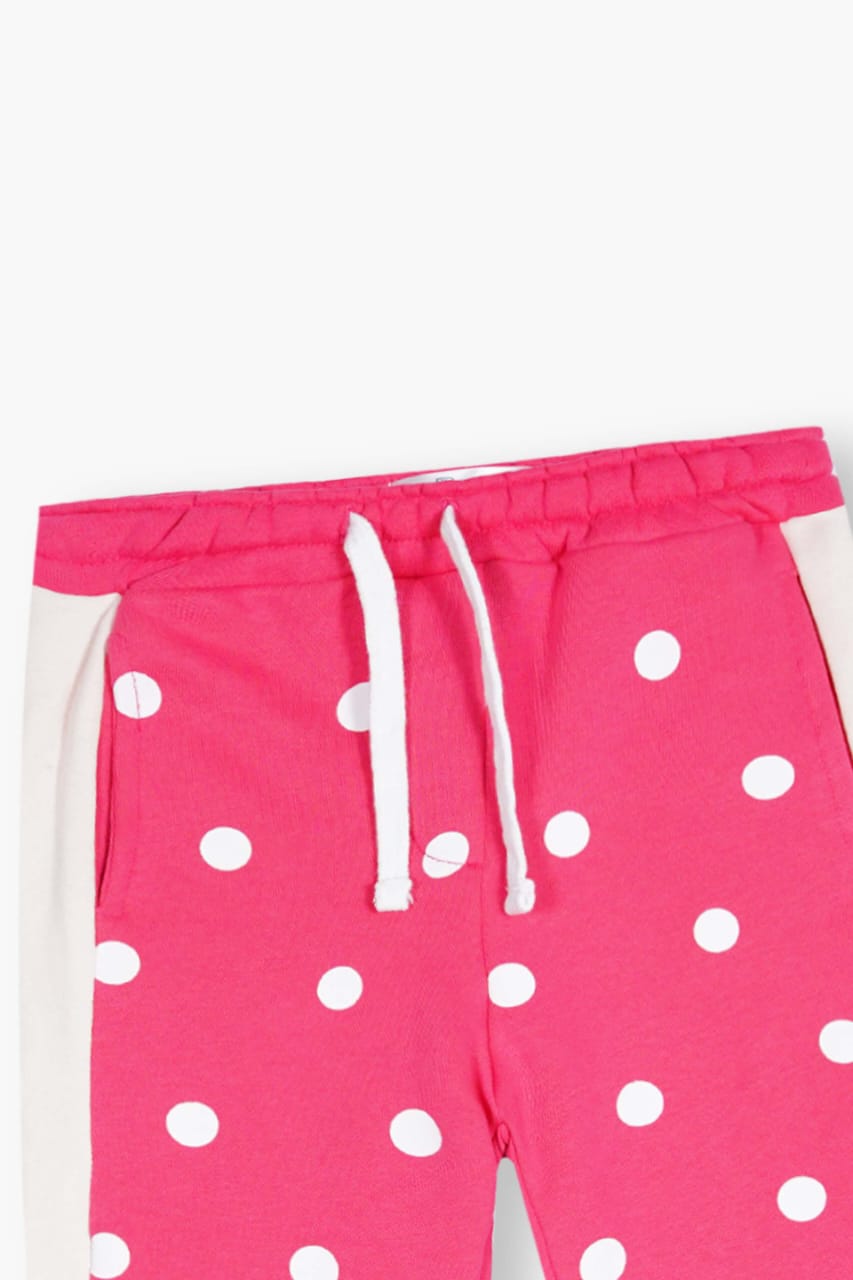 Premium Quality "Squirrrel" Printed Fleece Suit With Polka Dot Trouser For Girls