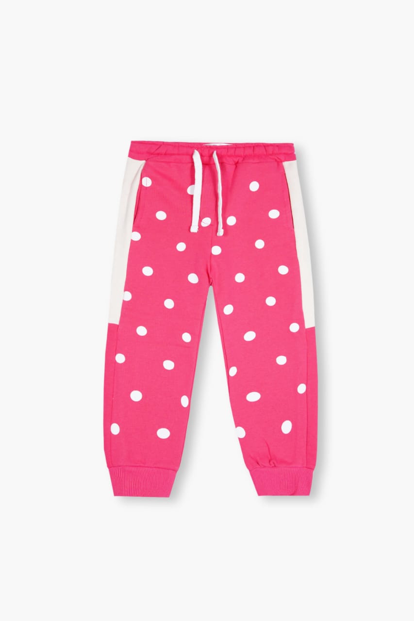 Premium Quality "Squirrrel" Printed Fleece Suit With Polka Dot Trouser For Girls