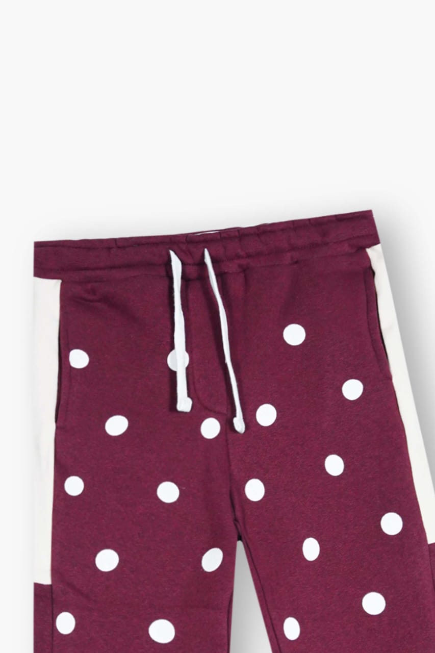 Premium Quality "Unicorn" Printed Fleece Suit With Polka Dot Trouser For Girls