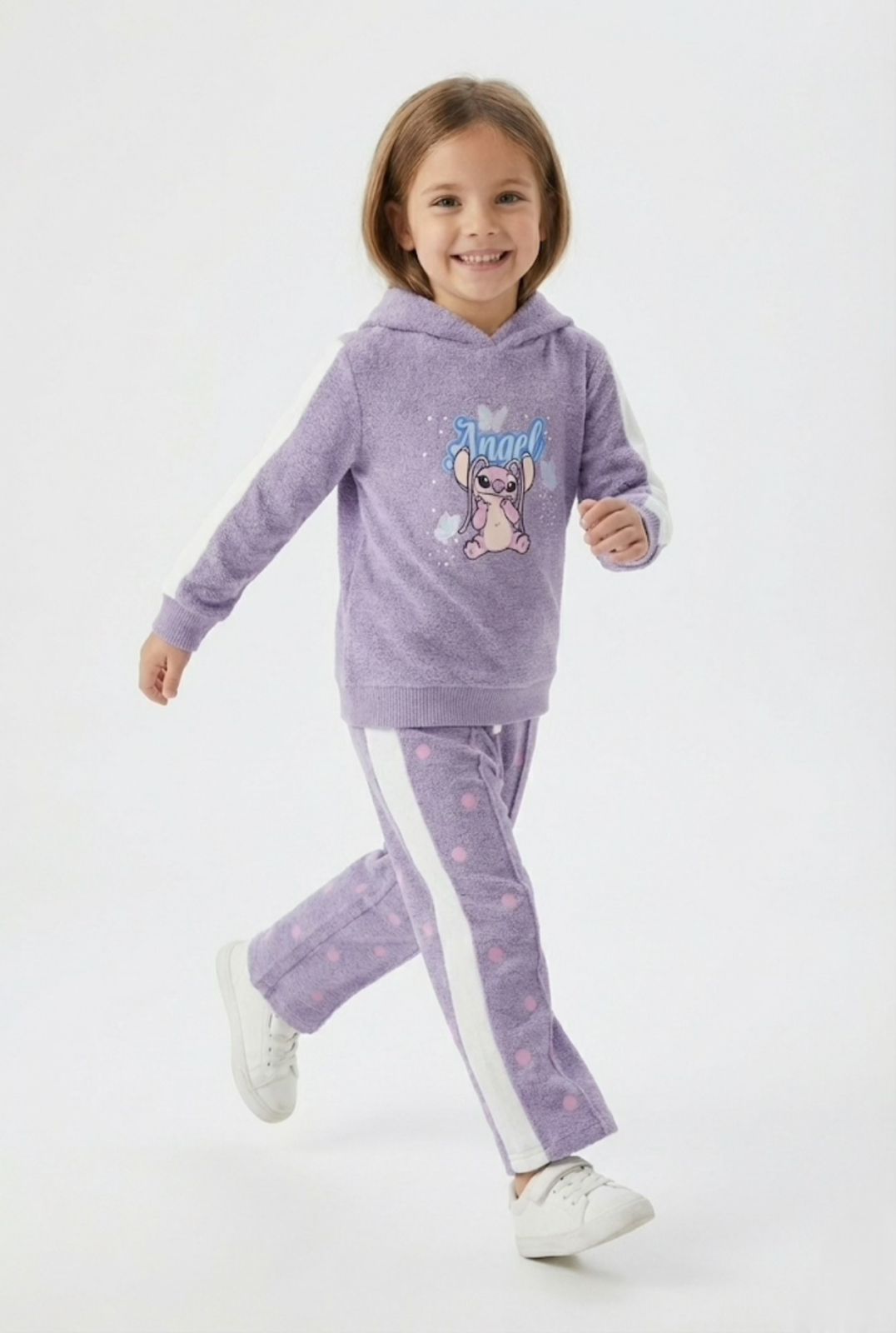 Premium Quality "Angel" Printed Knit Sweater Fleece Hoodie Suit For Kids