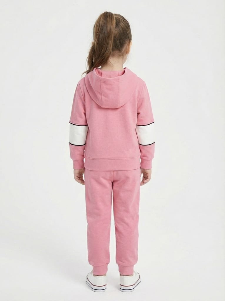 Premium Quality "Mini Rebel" Printed Fleece Pull-over Hoodie Suit For Kids