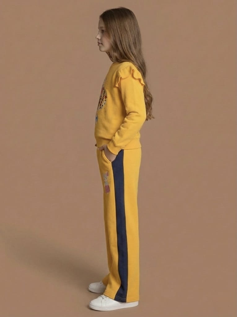 Premium Quality "Hot Air Balloon" Printed Fleece  Sweatsuit For Girls