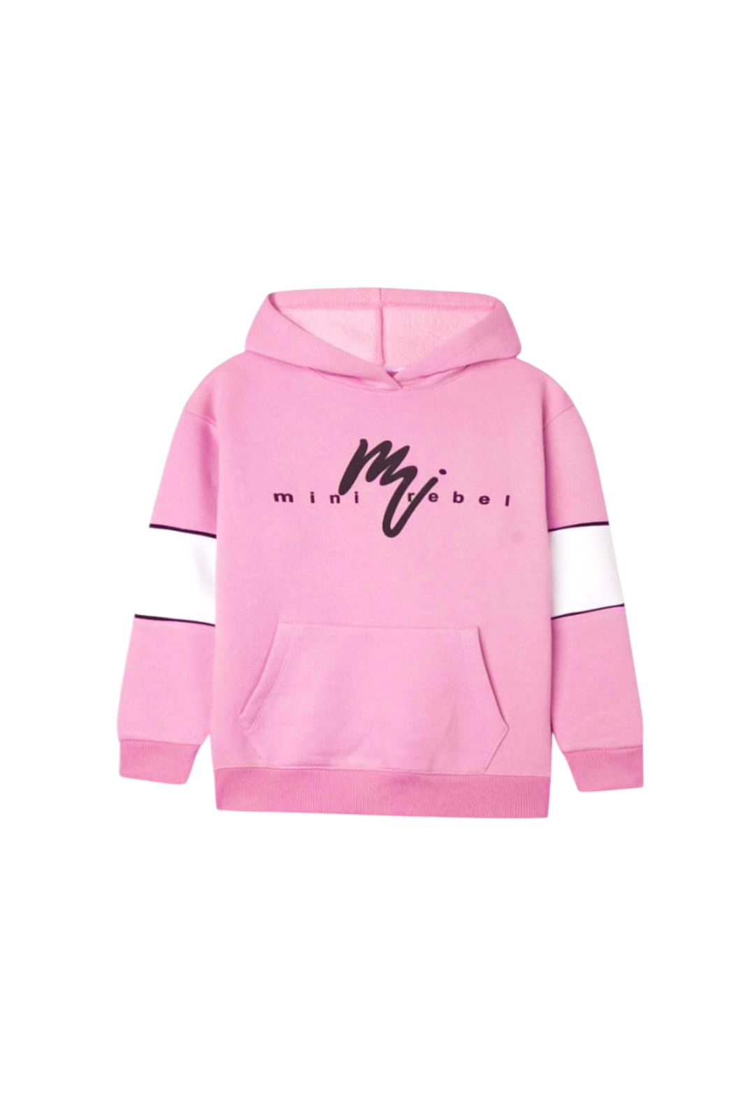 Premium Quality "Mini Rebel" Printed Fleece Hoodie For Kids