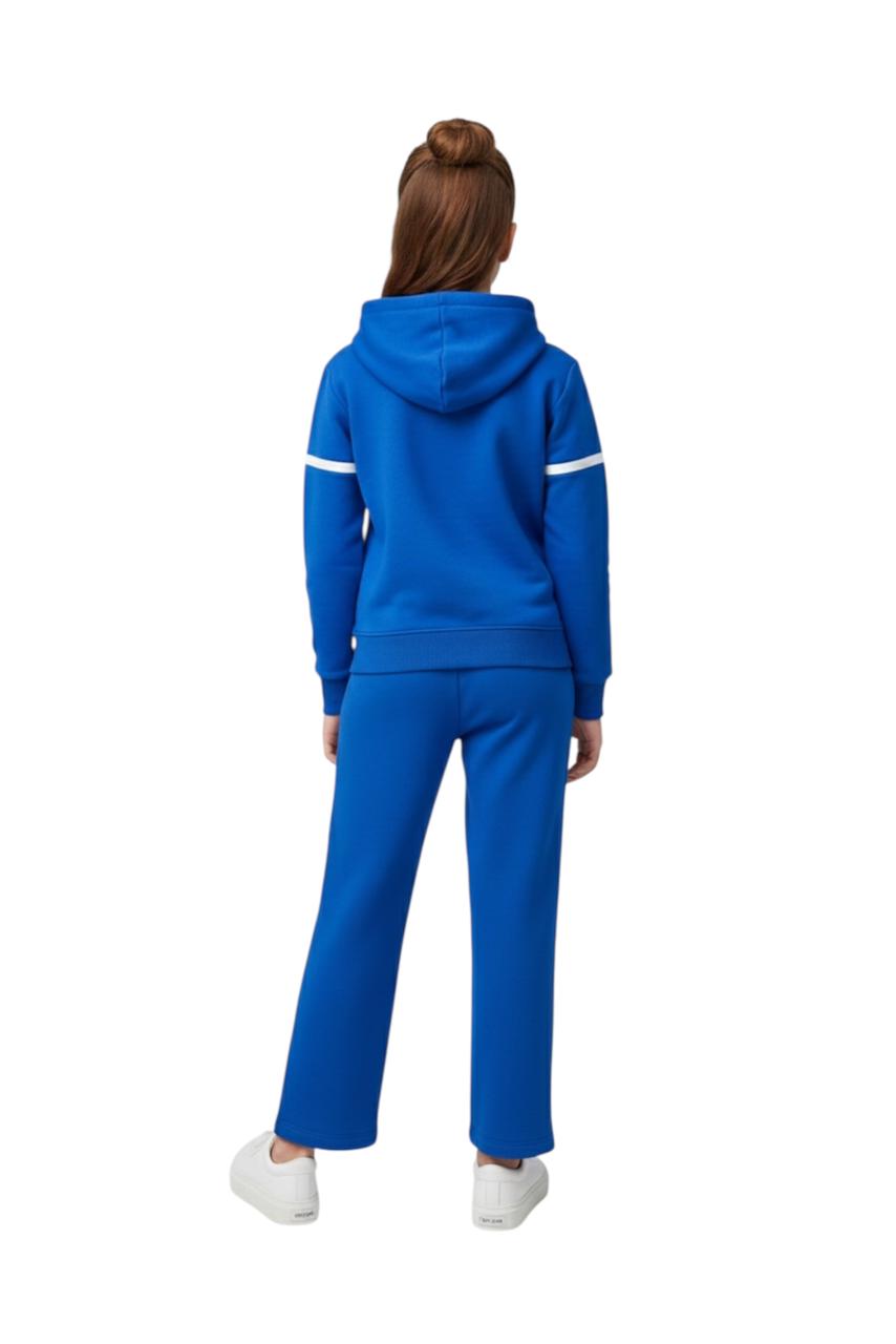 Premium Quality "Love Minnie" Printed Fleece Hoodie suit With Polka Dot For Girls