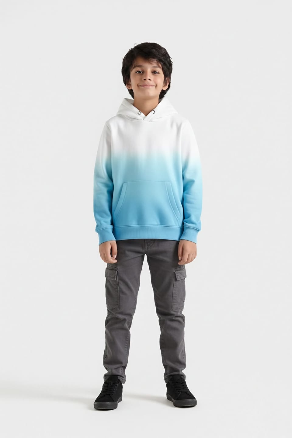 Premium Quality Tie &amp; Dye Fleece Pull-Over Hoodie For Kids