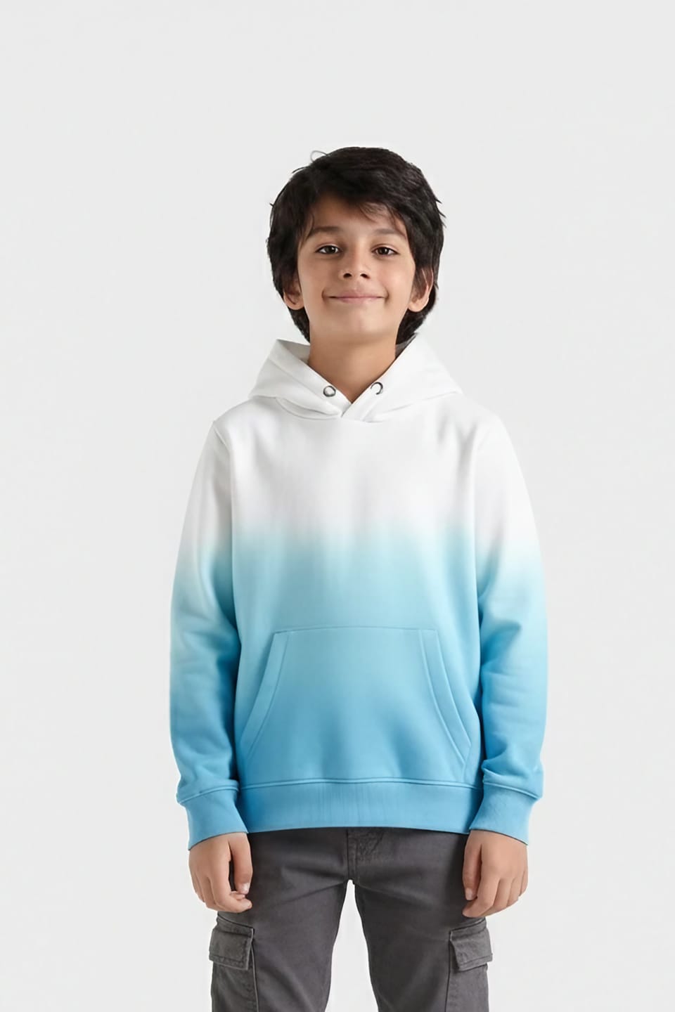 Premium Quality Tie &amp; Dye Fleece Pull-Over Hoodie For Kids