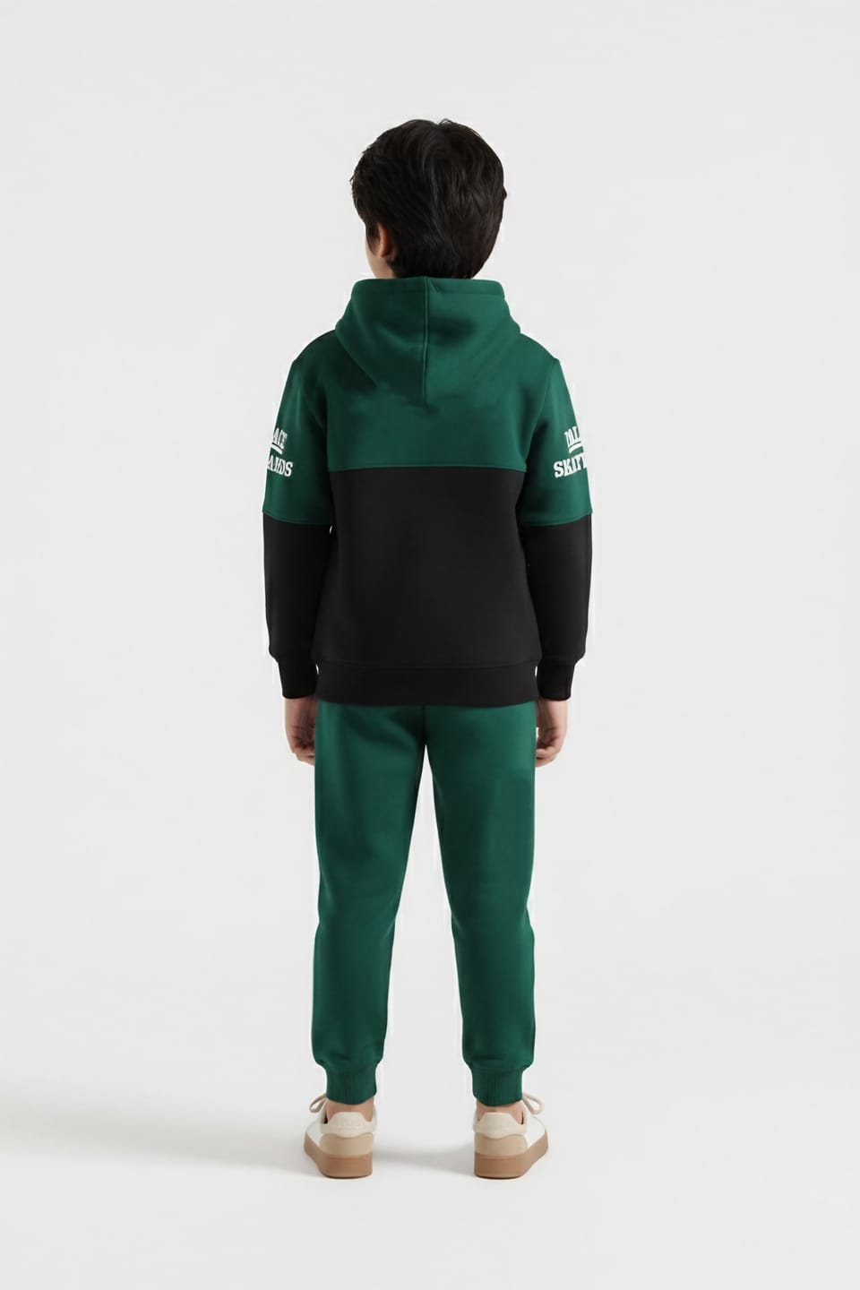 Premium Quality &quot;Palace&quot; Printed Cut &amp; Sew Fleece Hoodie Suit For Kids