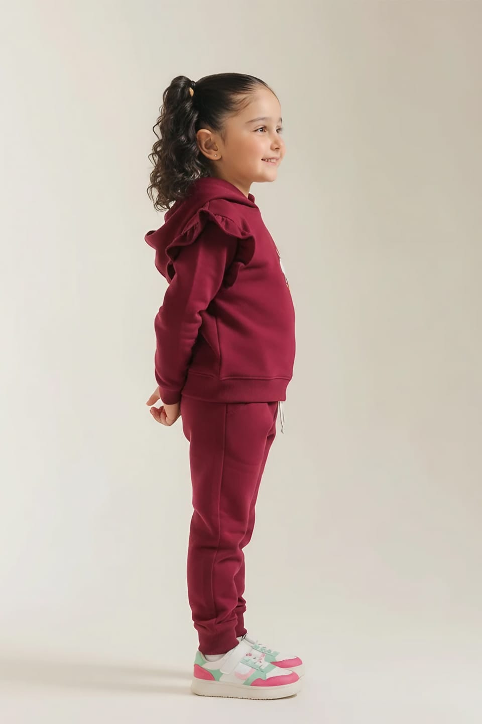 Premium Quality &quot;Rabbit&quot; Printed fleece Hoodie Suits For Girls