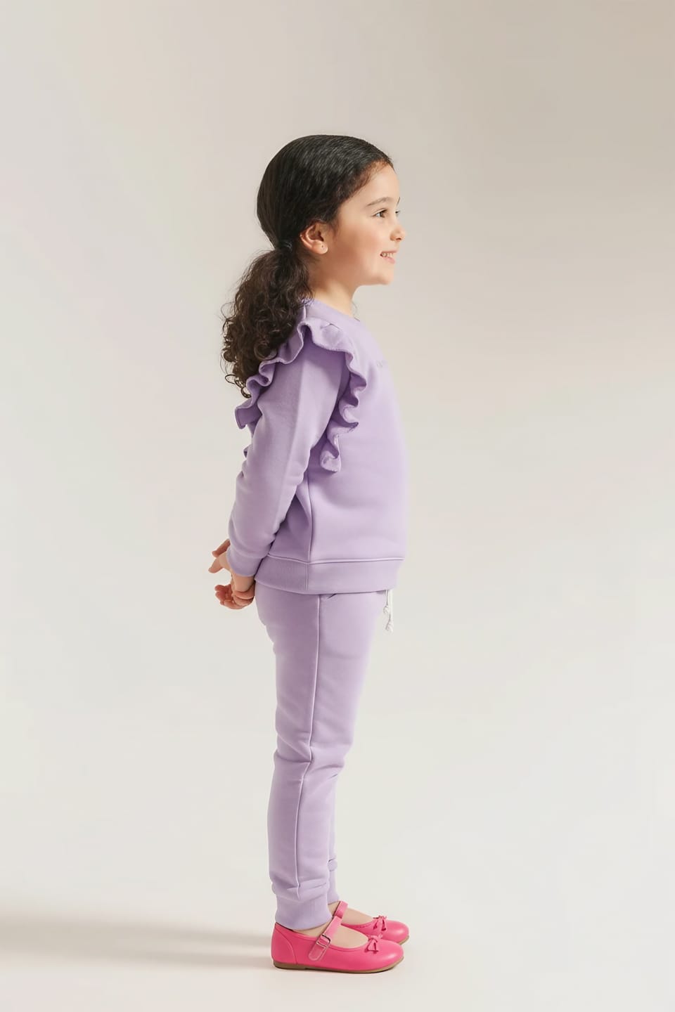 Premium Quality &quot;Magical Girl&quot; Printed Frilled Fleece Suit For Girls
