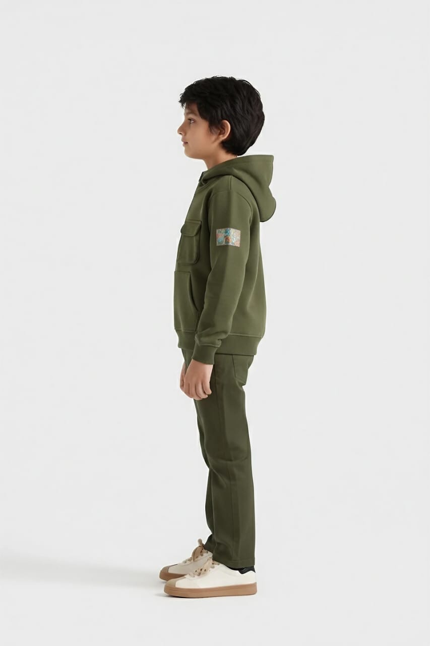 Premium Quality Quarter Zip Pull-Over Hoodie For Boys