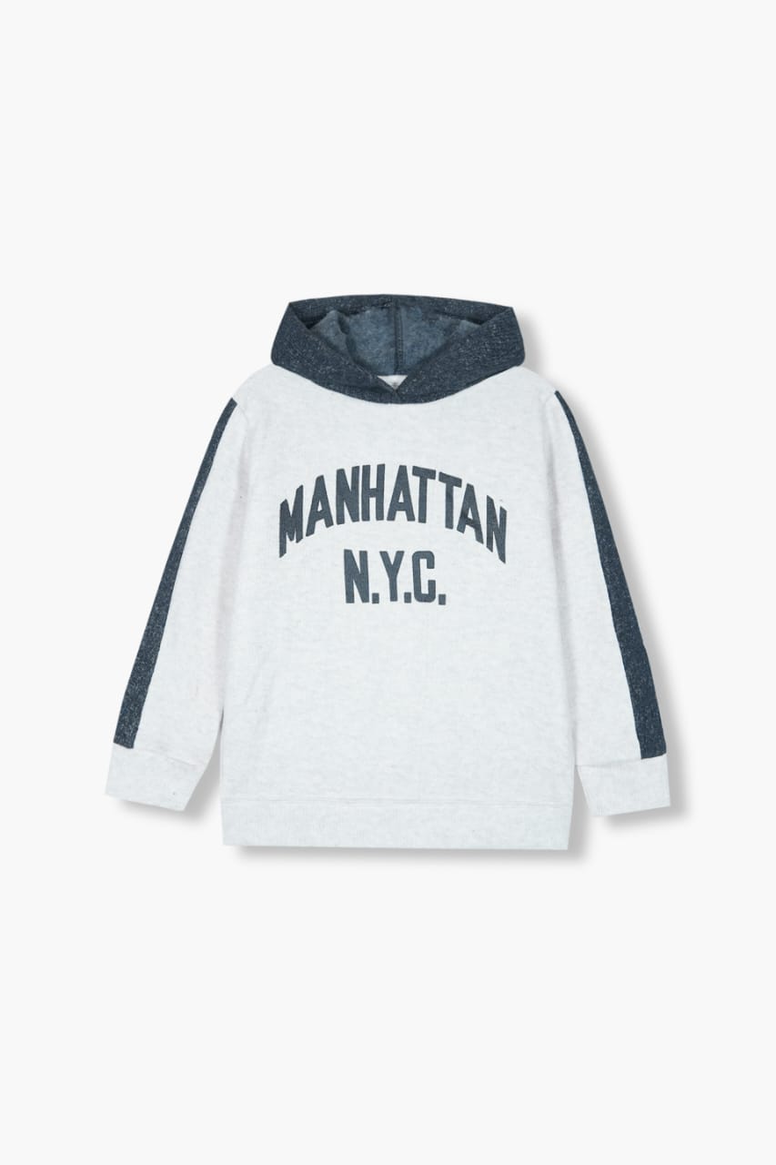 Premium Quality "N.Y.C" Printed Knit Sweater Fleece Suit For Kids