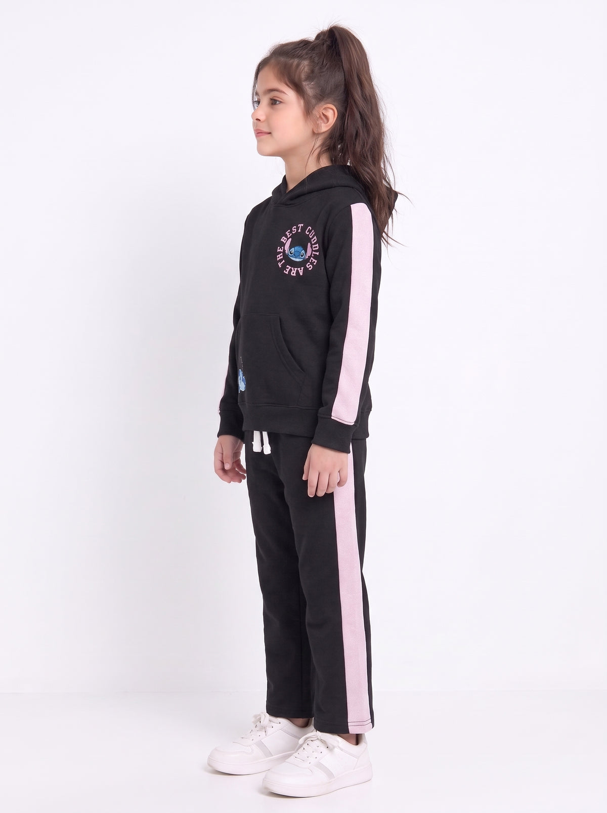 Premium Quality "Stitch" Printed fleece Hoodie Suit for Kids