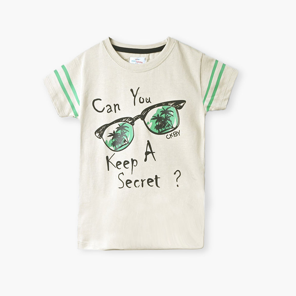 Kids Soft Cotton Glasses Printed T-Shirt