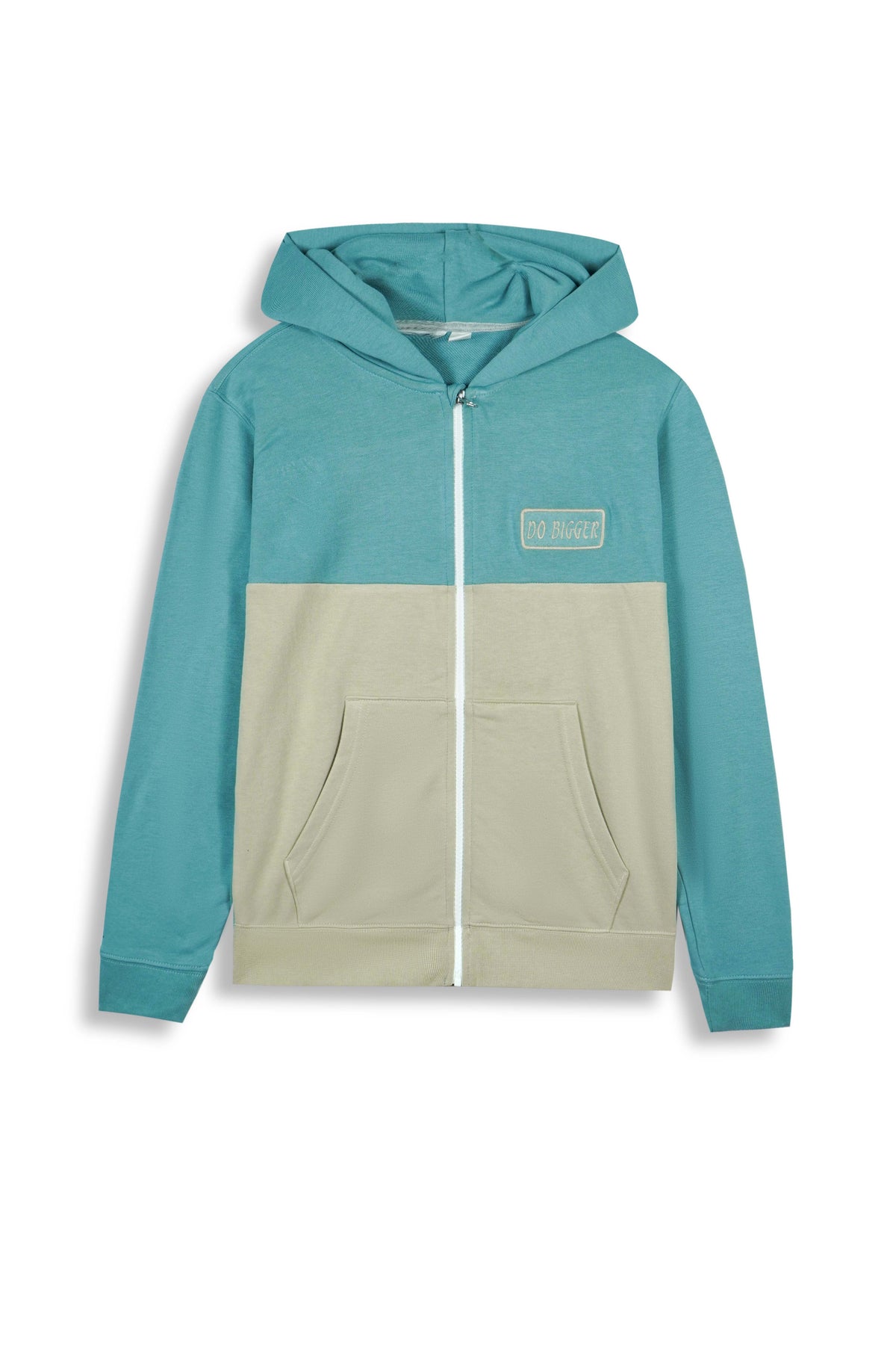 Premium Quality &quot;Do Bigger&quot; Embroidered Terry Zipper Hoodie