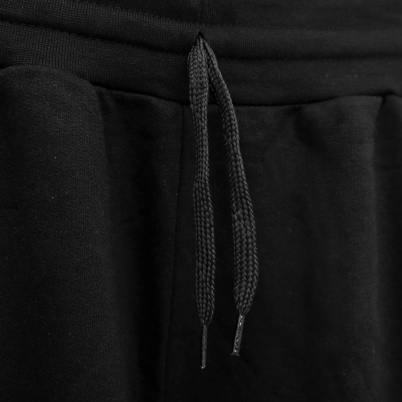 Men Close Bottom Fleece Black Jogger Trouser (PK-120177) - Brands River