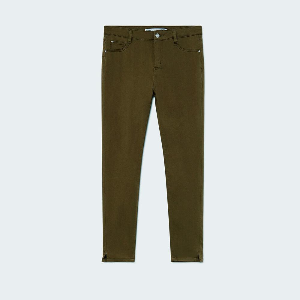 Women olive 'super skinny' stretch jeans (LE-2119) - Brands River