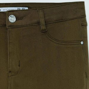 Women olive 'super skinny' stretch jeans (LE-2119) - Brands River