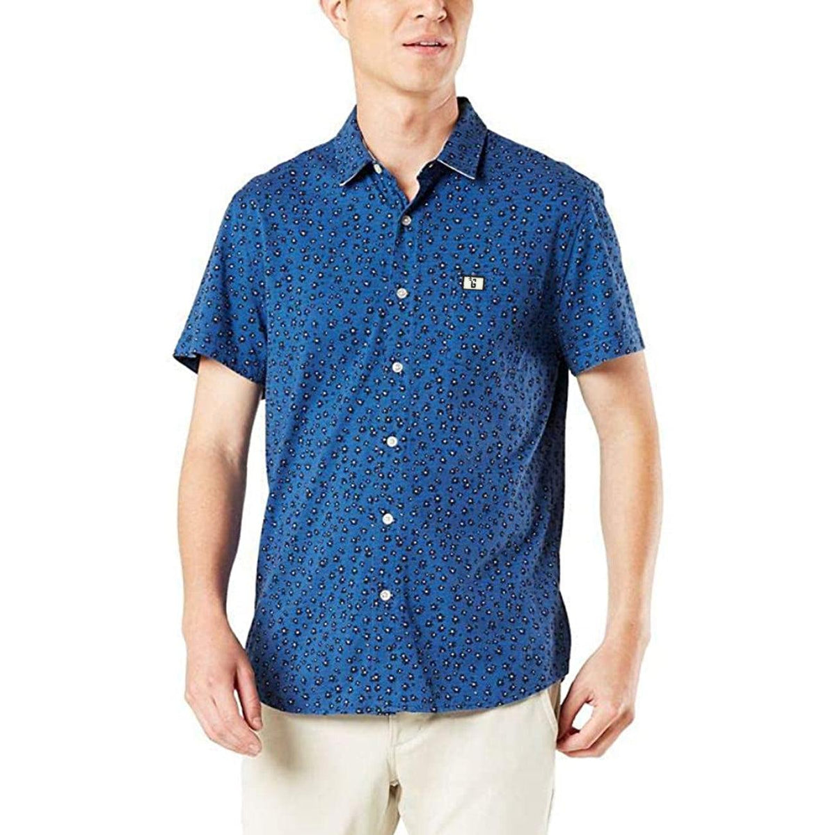 Men Premium Quality Short Sleeve Rotary Printed Slim Fit Stretch Casual Shirt (CR-11509) - Brands River