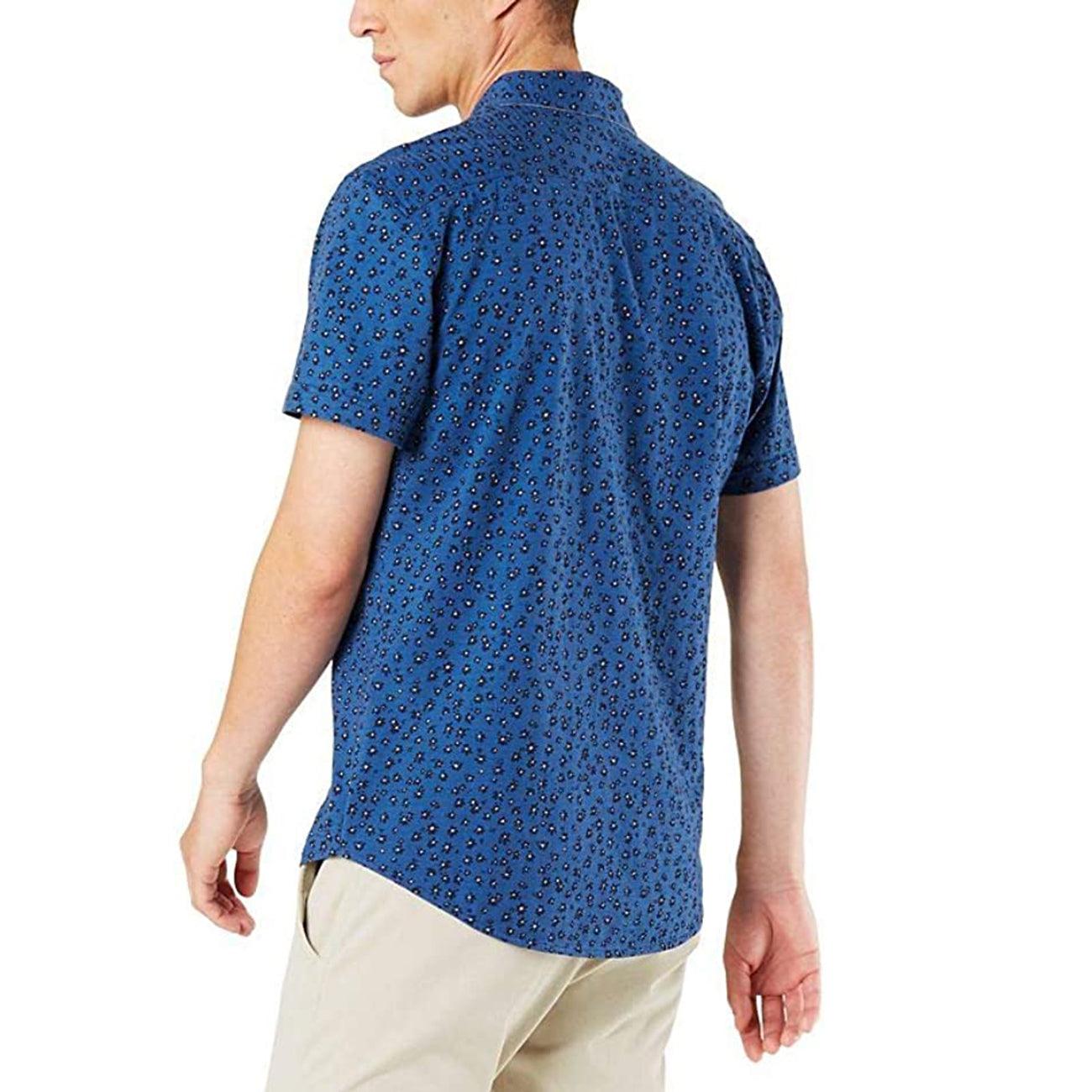 Men Premium Quality Short Sleeve Rotary Printed Slim Fit Stretch Casual Shirt (CR-11509) - Brands River