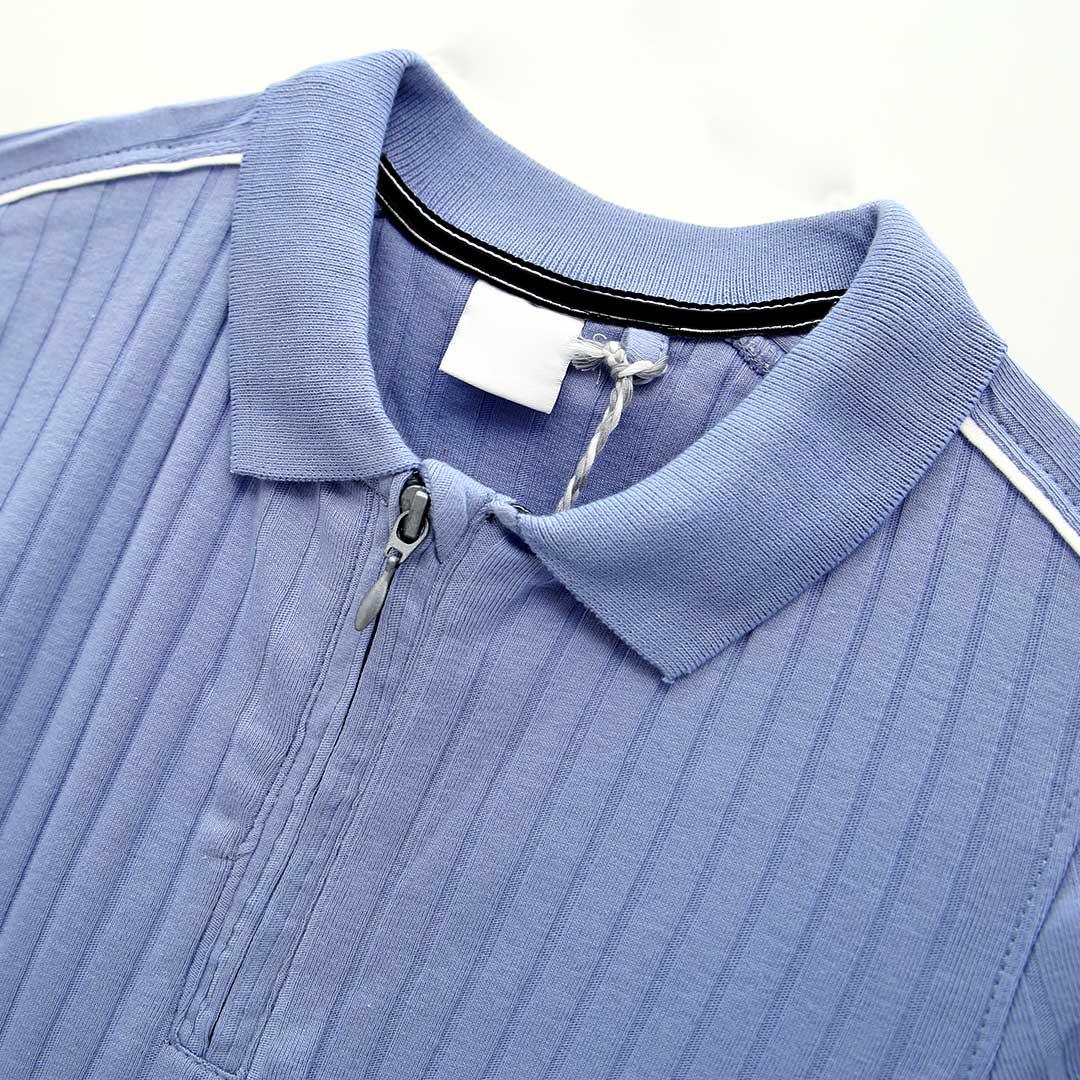Boys Soft Cotton Shoulder Striped Polo Shirt - Brands River