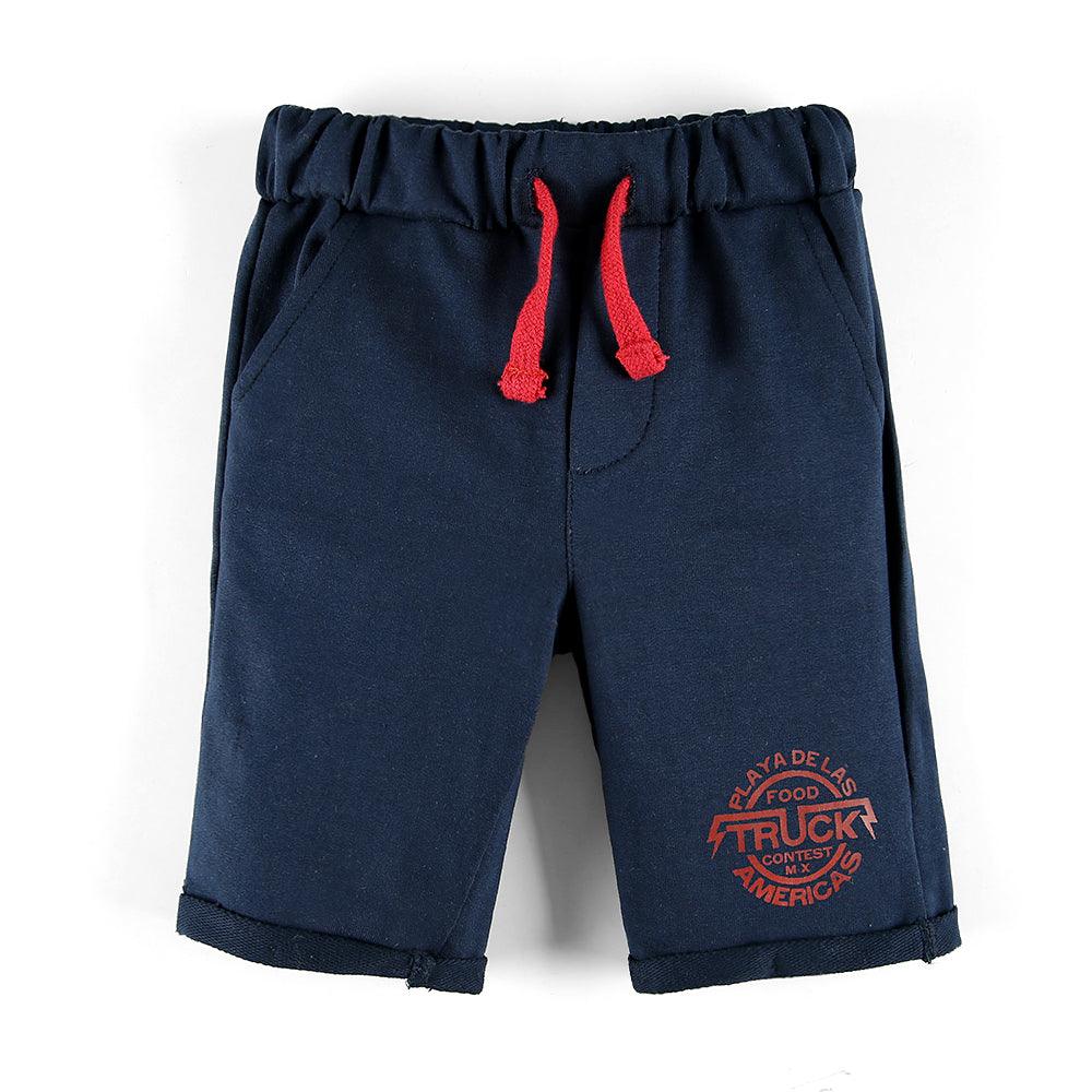 Kids Organic Lightweight Terry Cotton Printed Shorts - Brands River