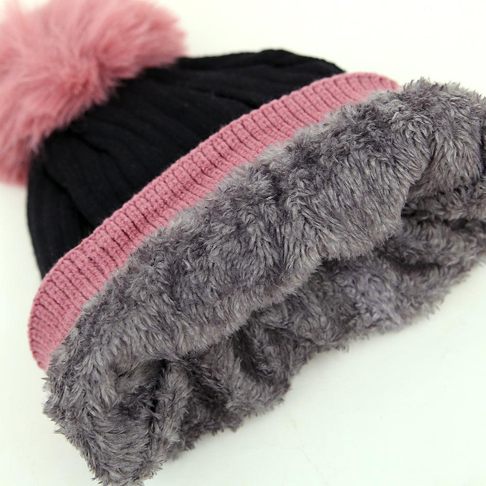 Kids Wool Soft Premium Quality Fur Lined Stretch Caps - Brands River