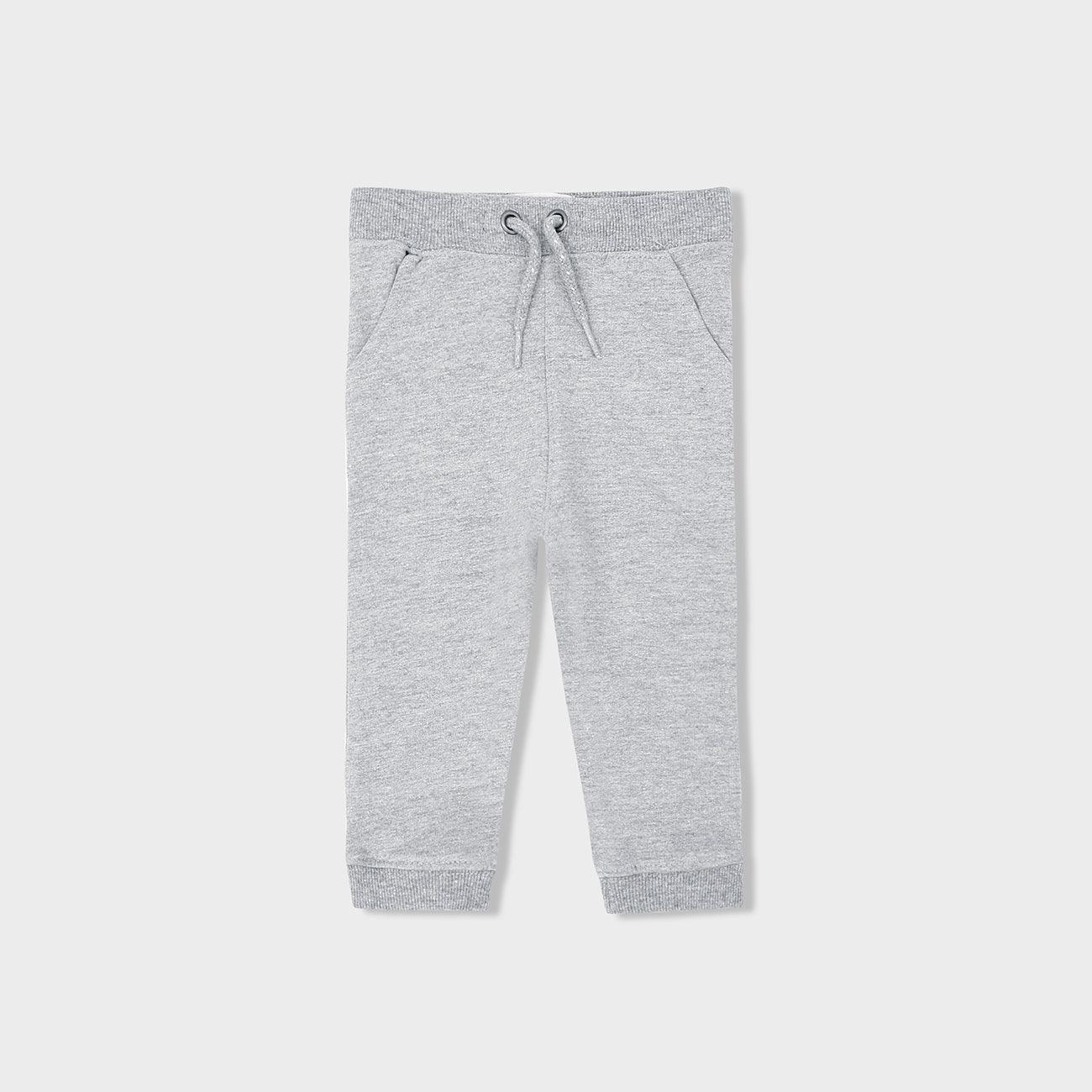 Kid's Premium Quality Open Bottom Grey Fleece Trouser (BC-120082) - Brands River