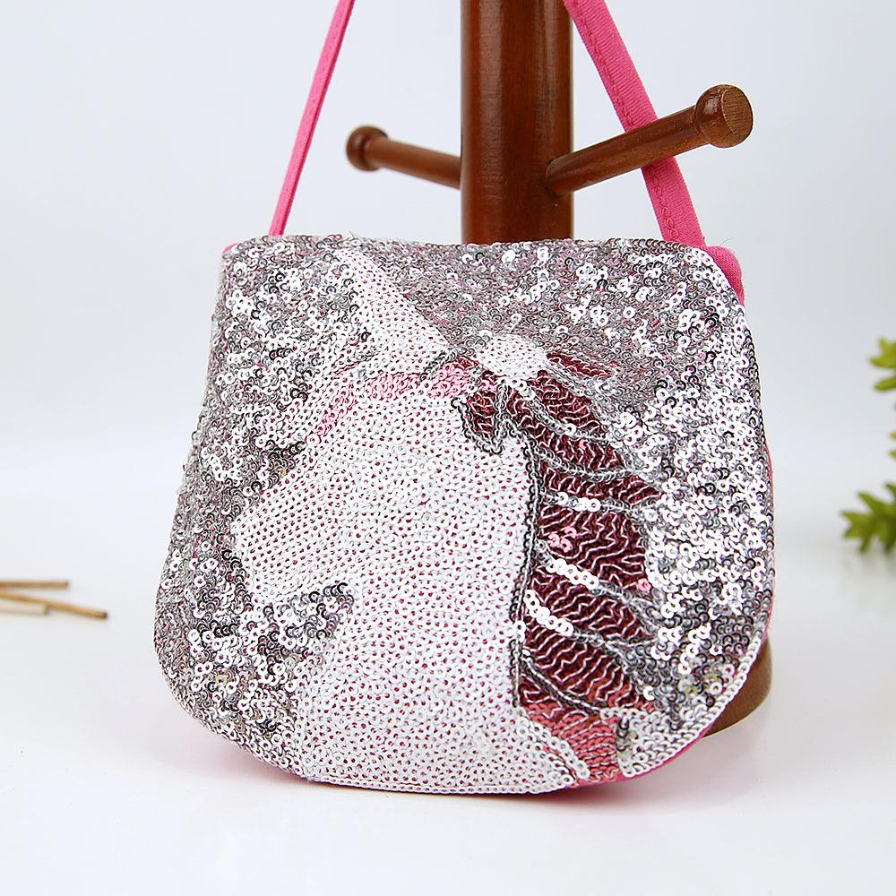 Imported Stylish Sequin Cross Body Cotton Bag For Girls - Brands River