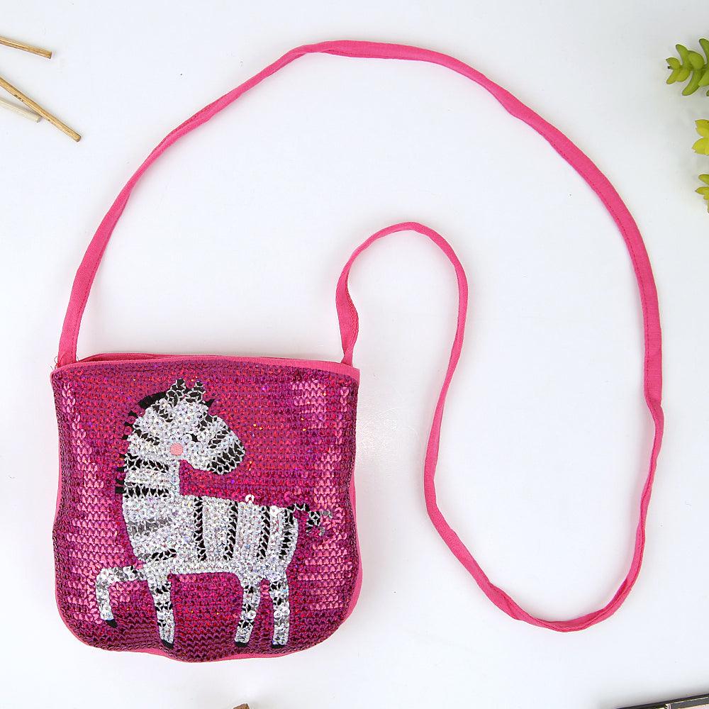 Imported Stylish Sequin Cross Body Cotton Bag For Girls - Brands River