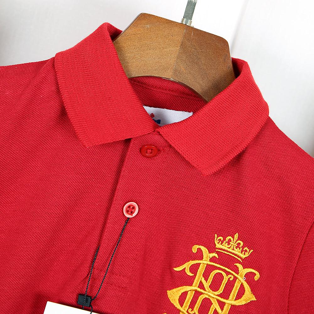 Boy&#39;s Fashion Embroidered Pique Polo Shirt 9-12 MONTH - 10 YRS - Brands River