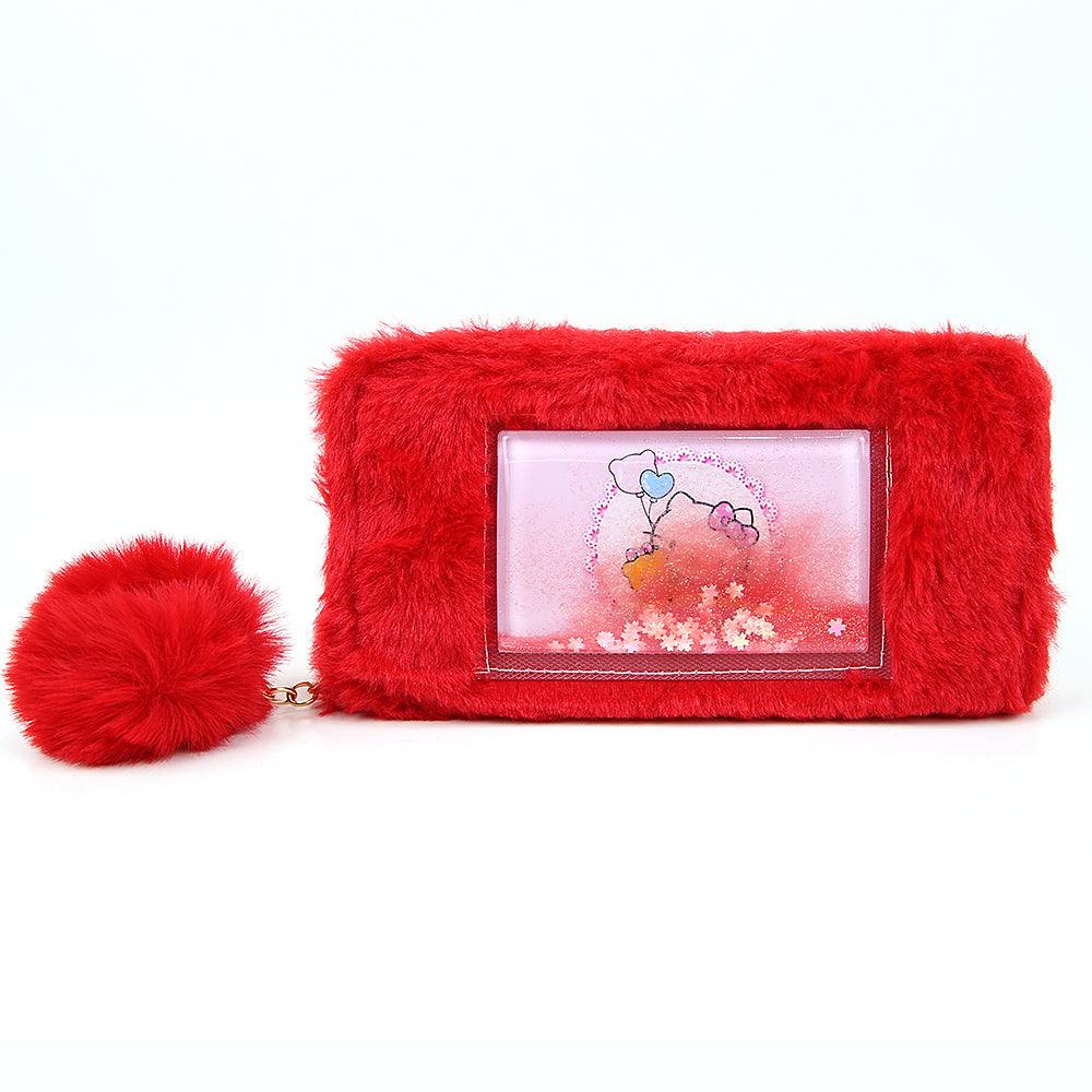 Fur Wrapped Clutch Bag with floating liquid - Brands River