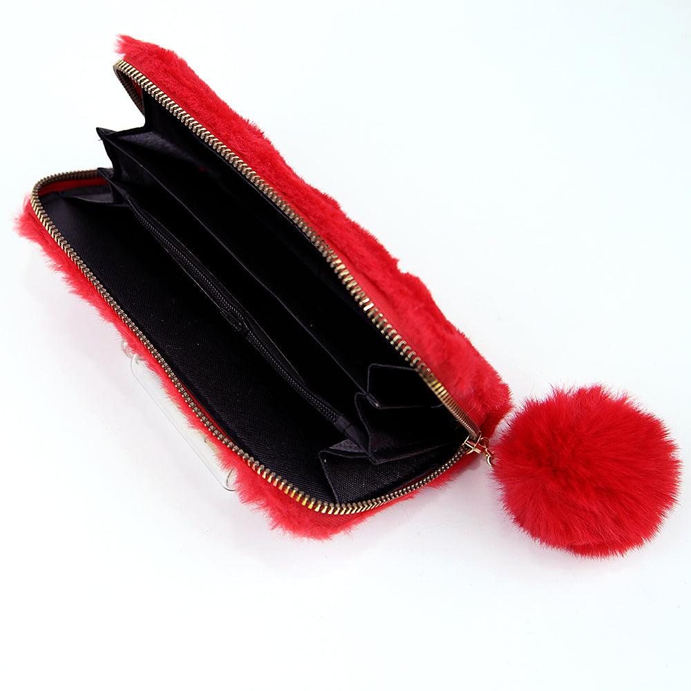 Fur Wrapped Clutch Bag with floating liquid - Brands River