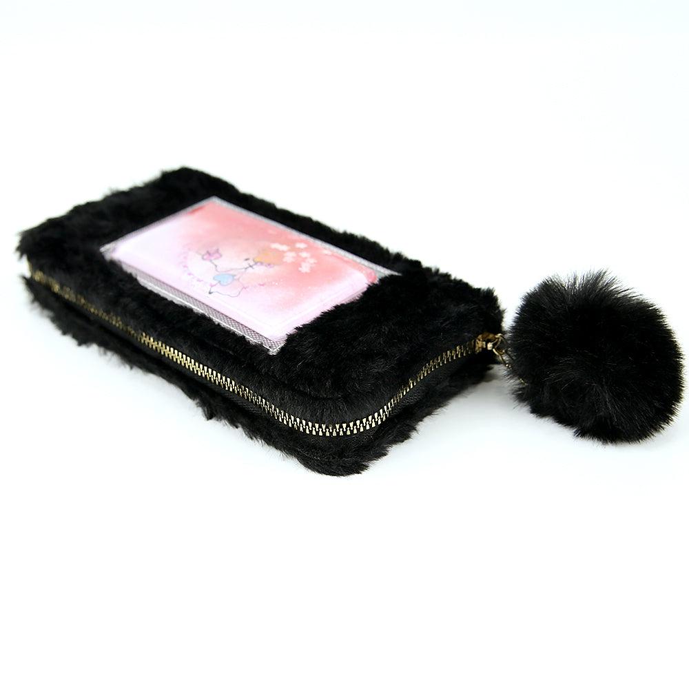 Fur Wrapped Clutch Bag with floating liquid - Brands River