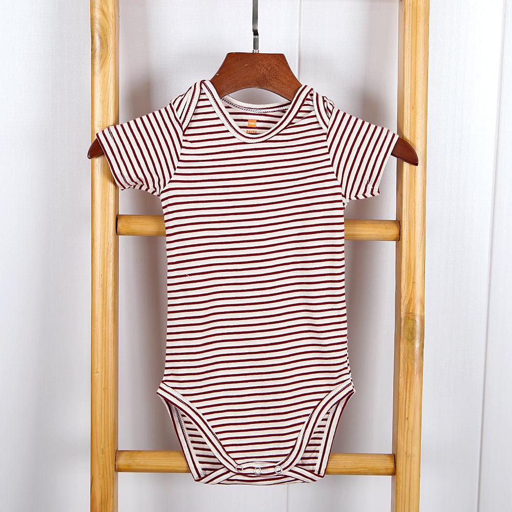 Imported Organic Striped Printed Cotton Baby Suite - Brands River
