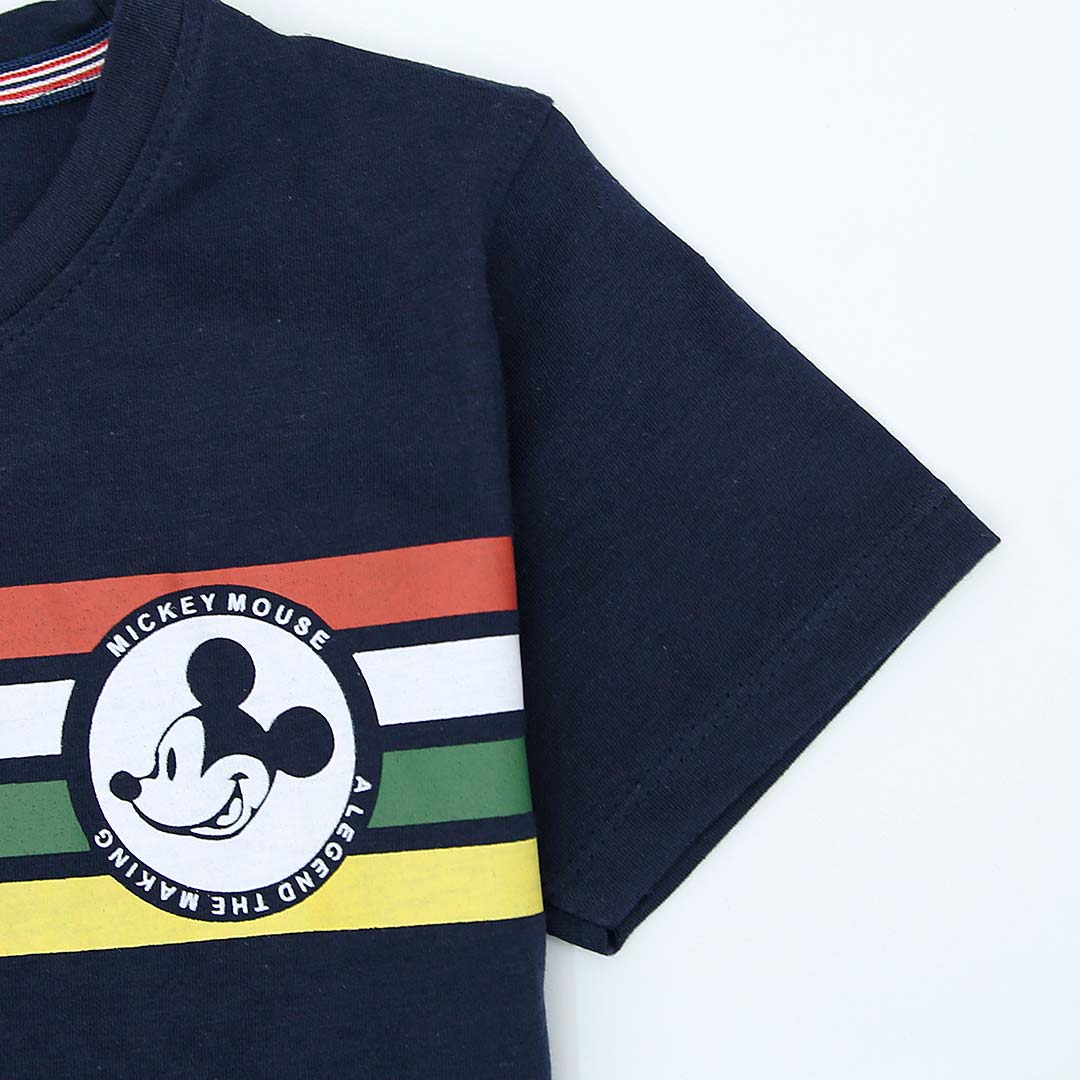 Kids Soft Cotton Graphic Navy T-Shirt