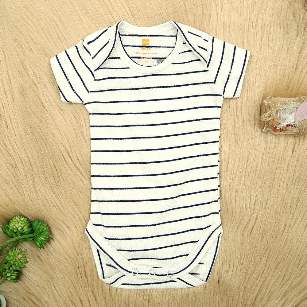 Imported Organic Cotton Striped Printed Baby Suite (LE-13072) - Brands River