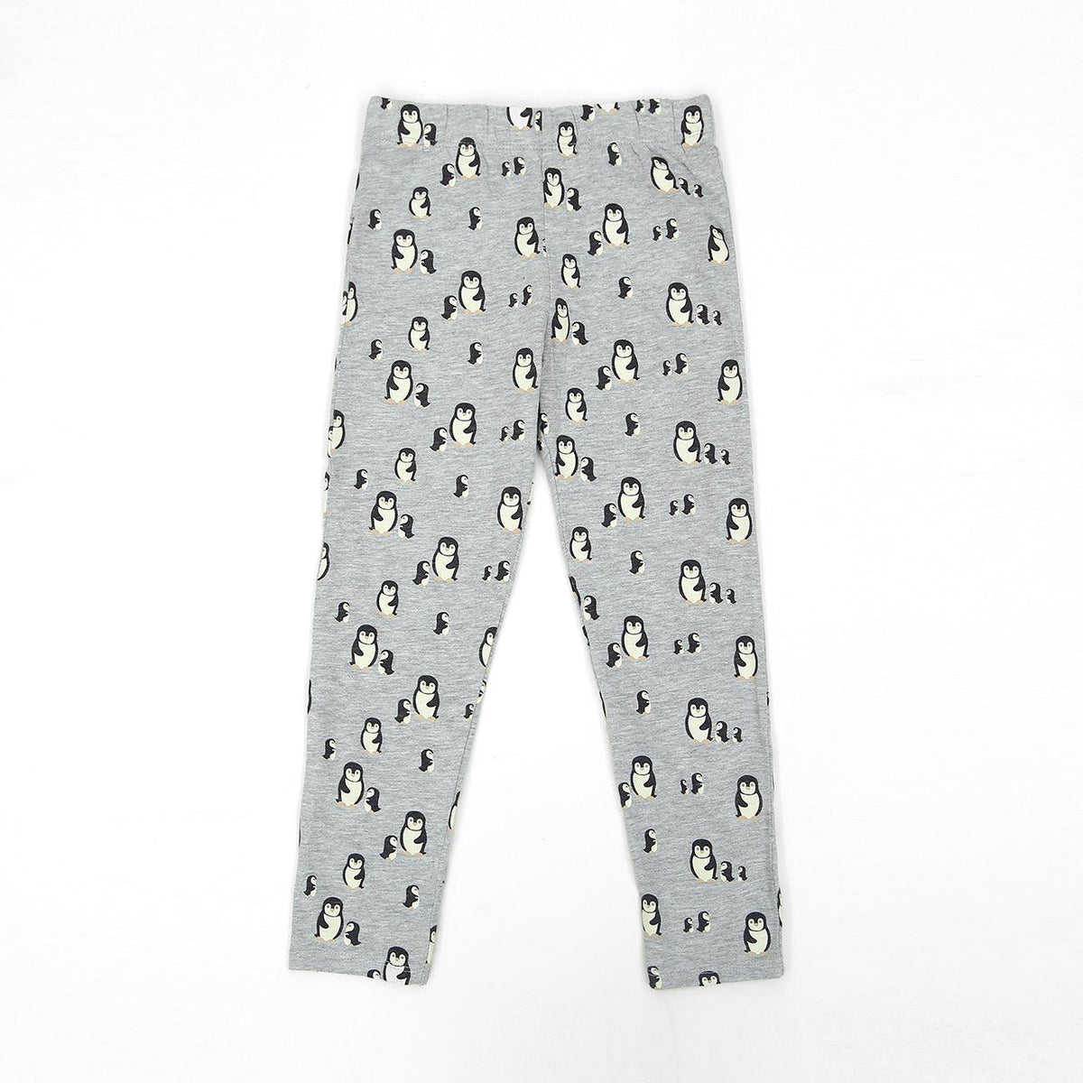 Imported All-Over Printed Grey Soft Cotton Legging For Girls 9-12 MONTH - 3-4 YRS (LE-11558) - Brands River