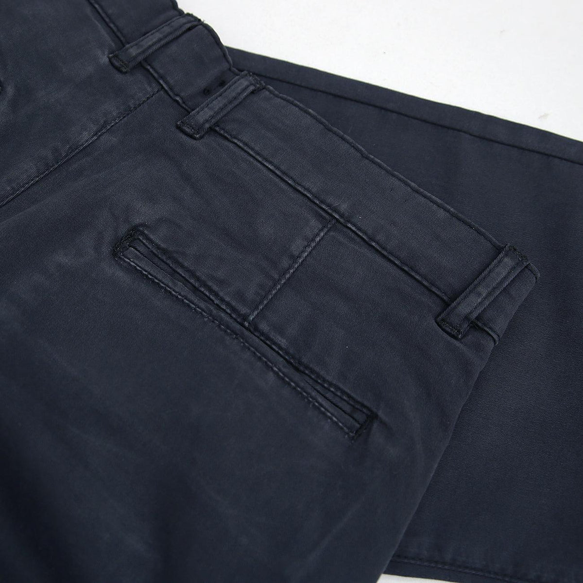 Premium Quality Navy Soft Cotton Stretch Tailored Fit Pants For Men (LE-11612) - Brands River