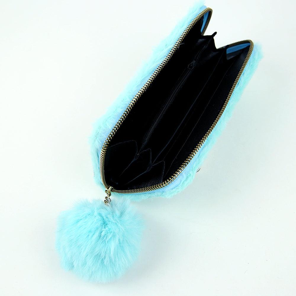 Fur Wrapped Clutch with floating liquid - Brands River