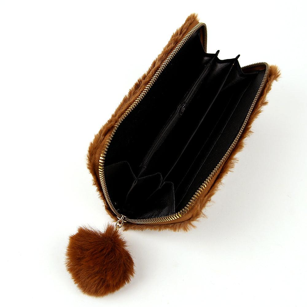 Fur Wrapped Clutch with floating liquid - Brands River